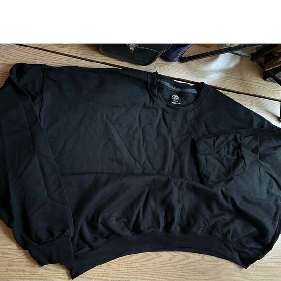 New Athletic Works Unisex Sweatshirt Black size 4XL 58-60 - Picture 3 of 7